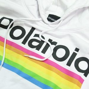 Polaroid Fleece White Hoodie
